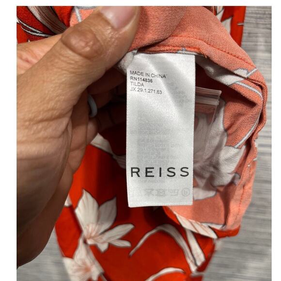 NWTS REISS Tilda Print Shirt Dress / Size-4 - Picture 8 of 16